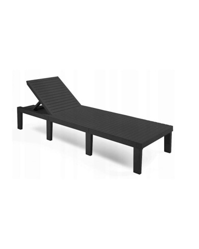 Şezlonq Corciano Haiti 195x65x32 sm, qara