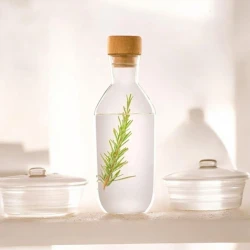 Бутылка BTC-181, стекло/дерево, прозрачный, 1100 мл