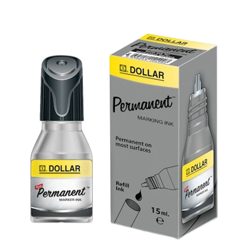 Markerlər üçün mürəkkəb Dollar Industries IPMP-15, qara, 15 ml