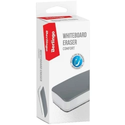 Губка для доски Berlingo Comfort Pro, на магните, серая, 54x120 мм Губка для доски Berlingo Comfort Pro, на магните, серая, 54x120 мм