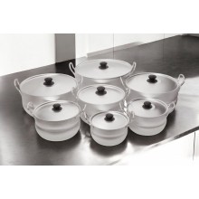 Qazan dəsti Gallery Home GH-000087, alüminium, gümüşü