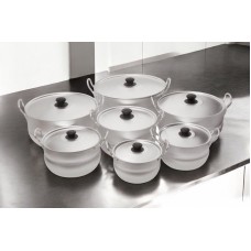 Qazan dəsti Gallery Home GH-000087, alüminium, gümüşü