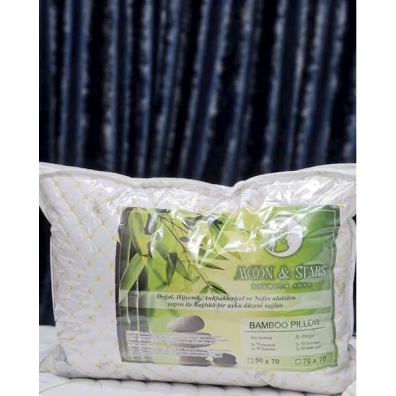 Yuxu üçün yastıq Moon Star SHA-00002659, bambuk, 50x70 sm, ağ
