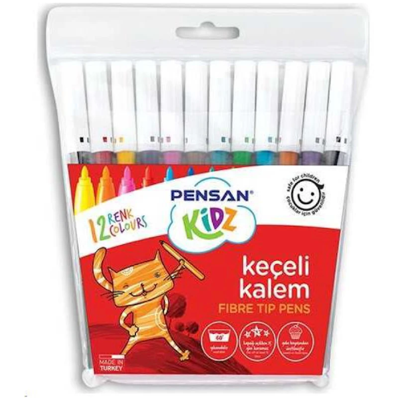 Набор фломастеров Pensan Kidz 99060, 12 цветов Набор фломастеров Pensan Kidz 99060, 12 цветов