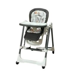 Детский стульчик для кормления Kidilo VL-KIDS-008, 4+ месяца, серый Детский стульчик для кормления Kidilo VL-KIDS-008, 4+ месяца, серый