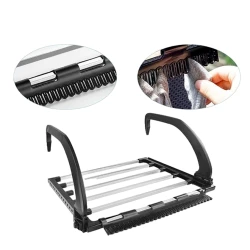 Сушилка для белья A-3250, навесная, 40x32 см, пластик/сталь, прямоугольная, черная/серебристая