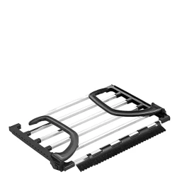 Сушилка для белья A-3250, навесная, 40x32 см, пластик/сталь, прямоугольная, черная/серебристая