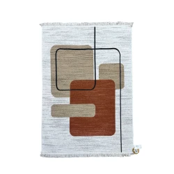 Ковер Natural halı Arya AR36BLACK2, 120x180 см, хлопок , разноцветный