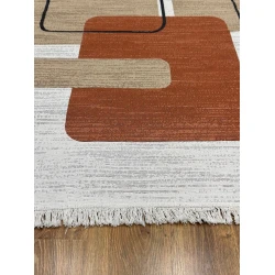 Ковер Natural halı Arya AR36BLACK2, 120x180 см, хлопок , разноцветный