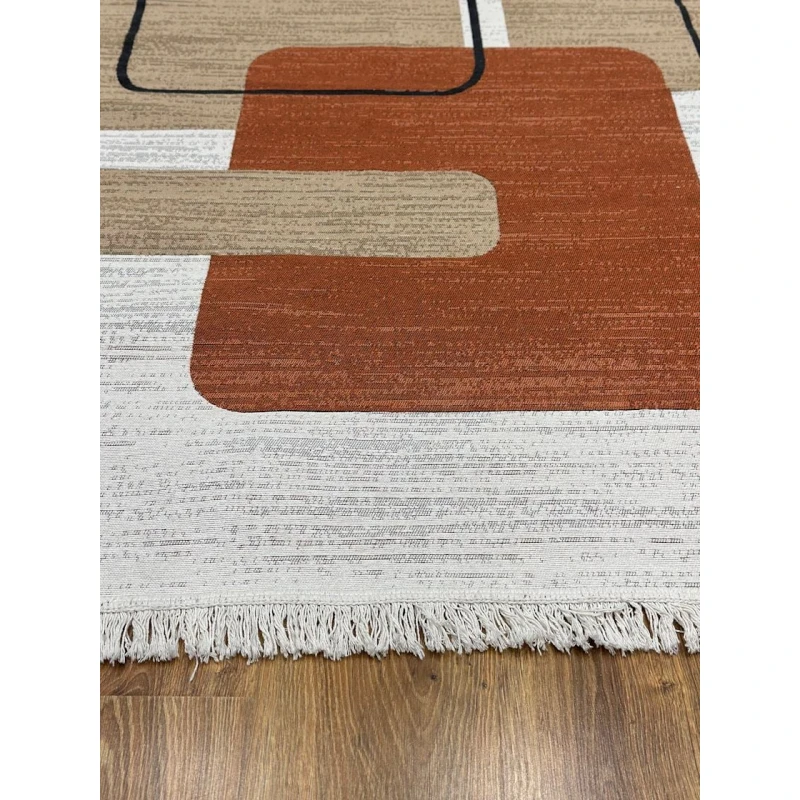 Ковер Natural halı Arya AR36BLACK2, 120x180 см, хлопок , разноцветный