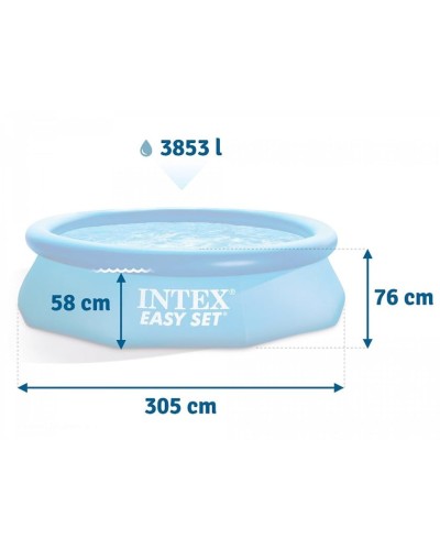Şişmə hovuz Intex H28225588122NP, 305x76 sm, 3853 l, göy