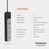Сетевой фильтр Porodo 3000w Power Socket - Black Сетевой фильтр Porodo 3000w Power Socket - Black