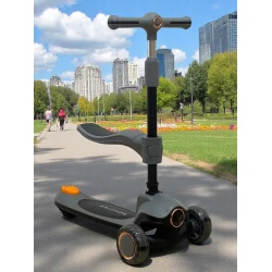 Uşaq samokatı M5282, boz/qara