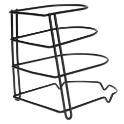 Органайзер для сковородок Prajo Home KH15820 25.5х21.5х27.5 см, нержавеющая сталь, черный