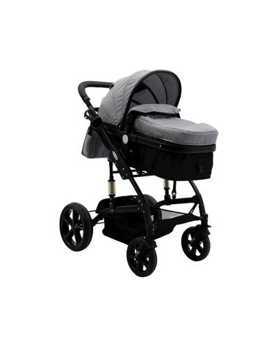Uşaq arabası Baby Home ST80, qara/boz