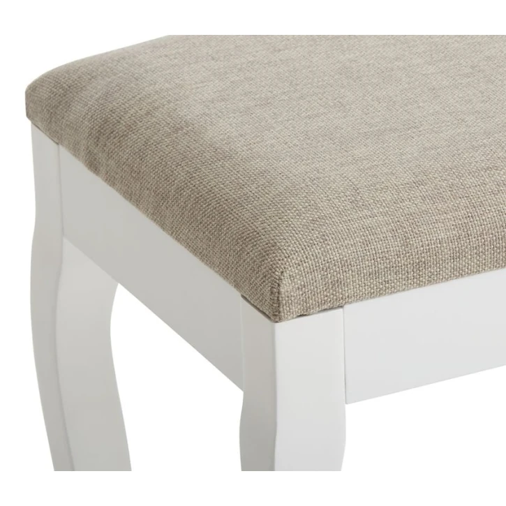 Табуретка JYSK Malling, белый/бежевый, МДФ/полиэстер, 40x45x30 см Табуретка JYSK Malling, белый/бежевый, МДФ/полиэстер, 40x45x30 см