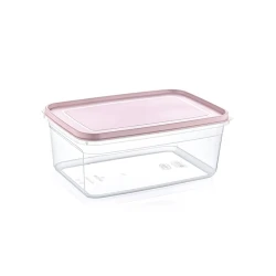 Konteyner Hobby life 4500 ml, plastik, şəffaf/çəhrayi Konteyner Hobby life 4500 ml, plastik, şəffaf/çəhrayi