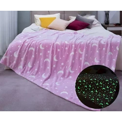 Фосфорное детское одеяло TZE-398, 150x200 см, розовое Фосфорное детское одеяло TZE-398, 150x200 см, розовое