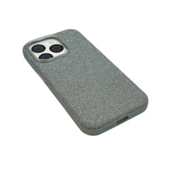 Çexol iPhone 15 pro üçün, açıq yaşıl, zərli