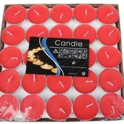 Красные чайные свечи, 25 шт Красные чайные свечи, 25 шт