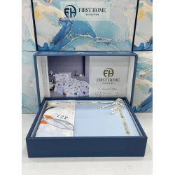 Комплект детского постельного белья First Home SHA-00002585, хлопок, полутораспальный, простыня 160х240 см, пододеяльник 160х220 см, наволочка 50х70 см, 1 шт, разноцветный