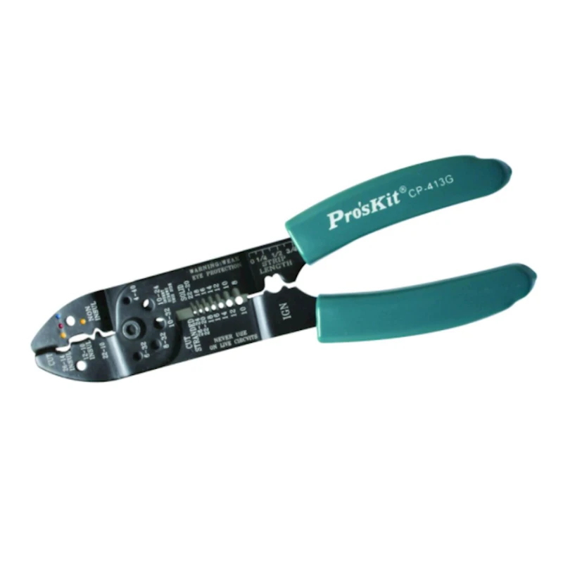 Клещи усиленные для обжима и зачистки Pro'sKit CP-413G Клещи усиленные для обжима и зачистки Pro'sKit CP-413G