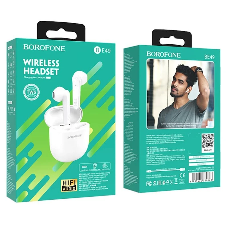 Simsiz qulaqlıq Borofone BE49 Serenity White