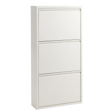 Ayaqqabı üçün tumba JYSK Hallenslev, 50x104x15 sm, ağ
