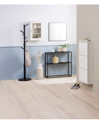 Ayaqqabı üçün tumba JYSK Hallenslev, 50x104x15 sm, ağ