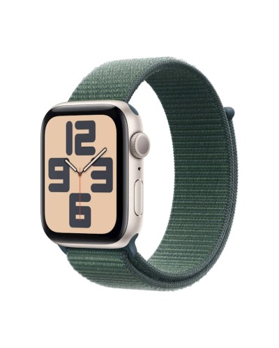 Ağıllı saat Apple Watch SE GPS 40mm Starlight Aluminium Case with Lake Green Sport Loop (Rəsmi zəmanət)