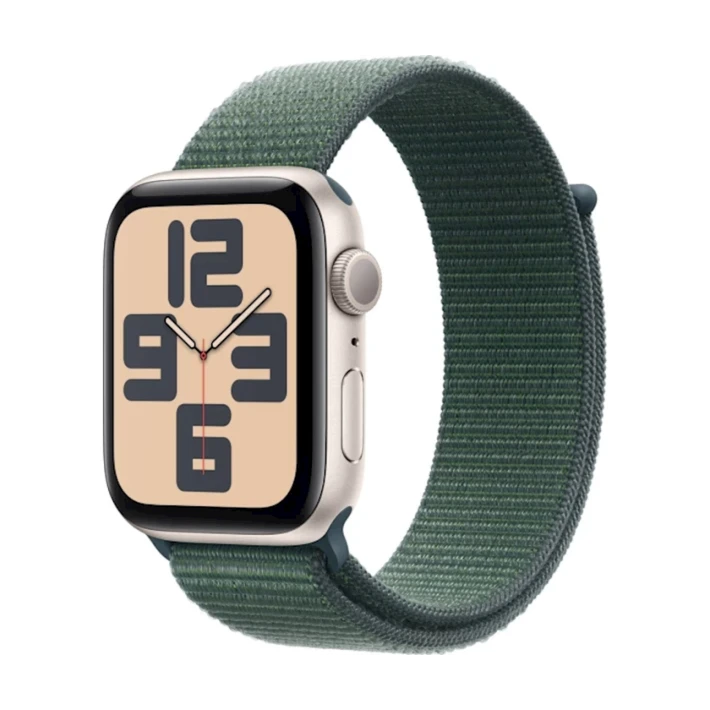 Умные часы Apple Watch SE GPS 40mm Starlight Aluminium Case with Lake Green Sport Loop (Официальная гарантия)