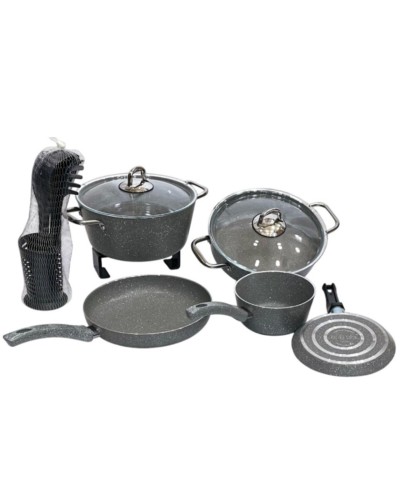 Qab-qacaq dəsti Ezme Granit SHA-00004778, boz, 13 parça