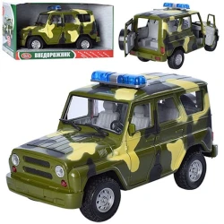 Hərbi yolsuzluq avtomobili Play Smart 9076C, 22x12 sm, 3 yaşdan, yaşıl