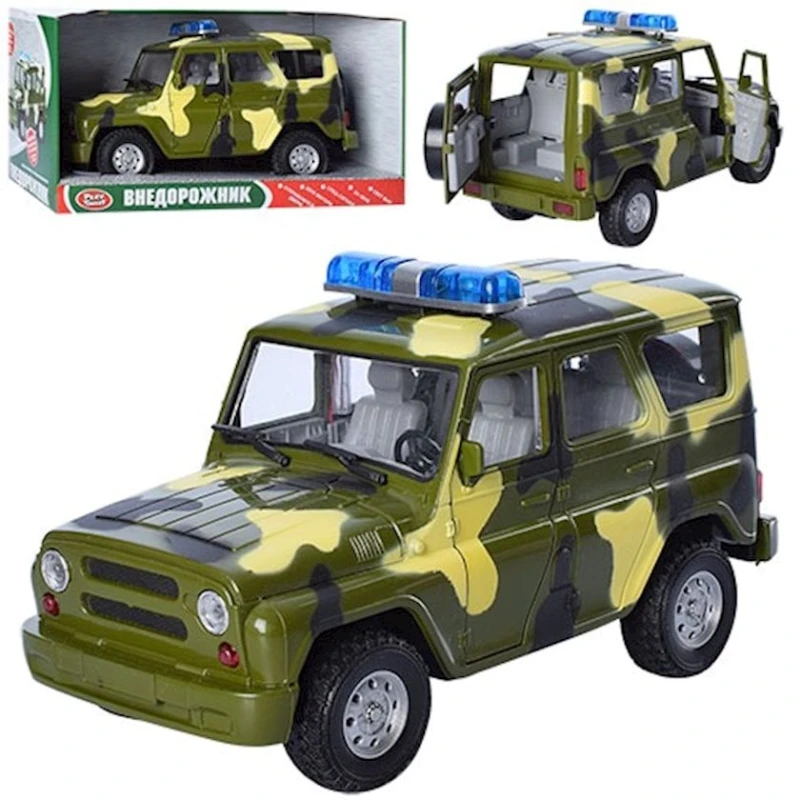 Военный внедорожник Play Smart 9076C, 22x12 см, от 3 лет, зеленый