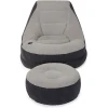 Надувное кресло с пуфиком Intex Ultra lounge 68564, серый Надувное кресло с пуфиком Intex Ultra lounge 68564, серый