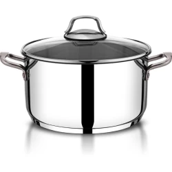 Кастрюля Burner Bermuda, нержавеющая сталь, серебристая, 30x20 см