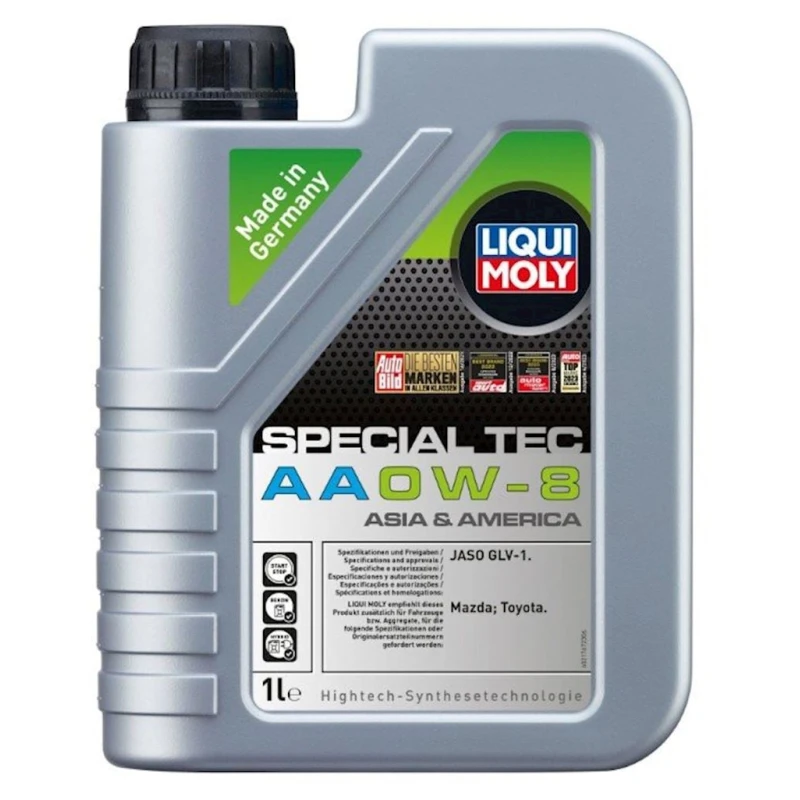 Моторное масло Liqui Moly, Special Tec AA 0W-8, 1 л Моторное масло Liqui Moly, Special Tec AA 0W-8, 1 л