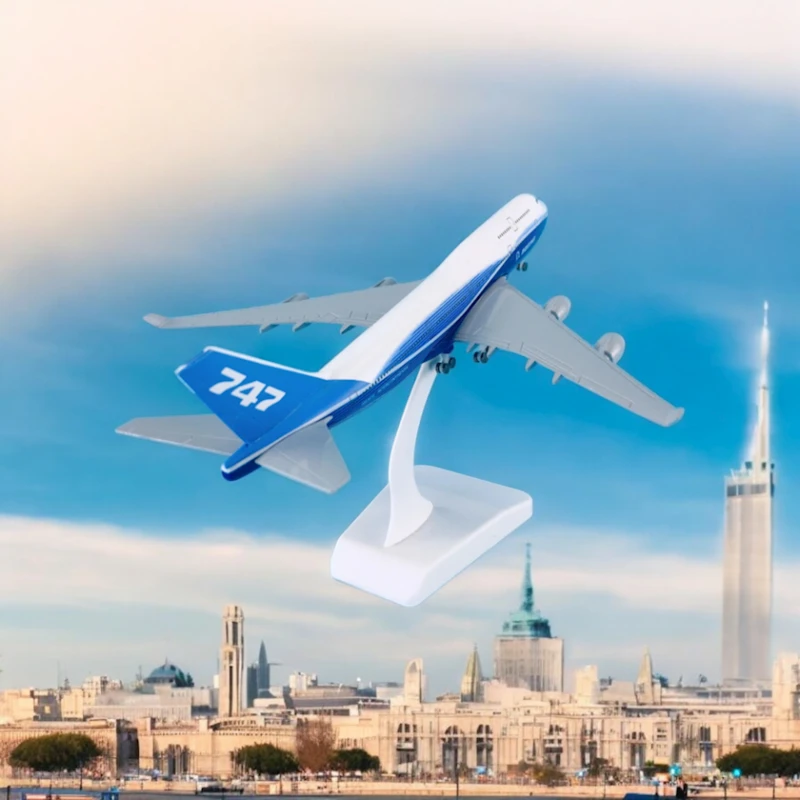 Декоративная модель самолета F35-ag-275, 19x17x10 см, белый/голубой Декоративная модель самолета F35-ag-275, 19x17x10 см, белый/голубой