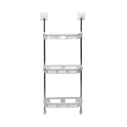 Трехъярусная полка для ванной NH-1112, металл/пластик, 88x35x14.5 см