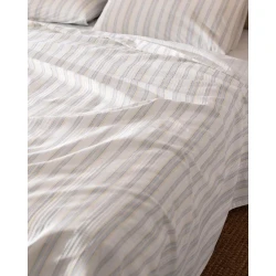 Комплект постельного белья Madame Coco Avery, пододеяльник 200х220 см, простыня 240х260 см, наволочка 50х70 см (2 шт), двуспальный, хлопок, голубой