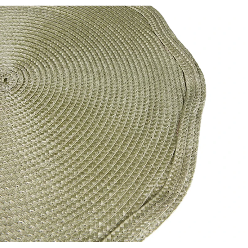 Сервировочный коврик Porland Priya 04STY007369, круг, зеленый, 38 см