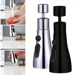 Аэратор для кухонного смесителя suzgec001, 3 режима, черный Аэратор для кухонного смесителя suzgec001, 3 режима, черный