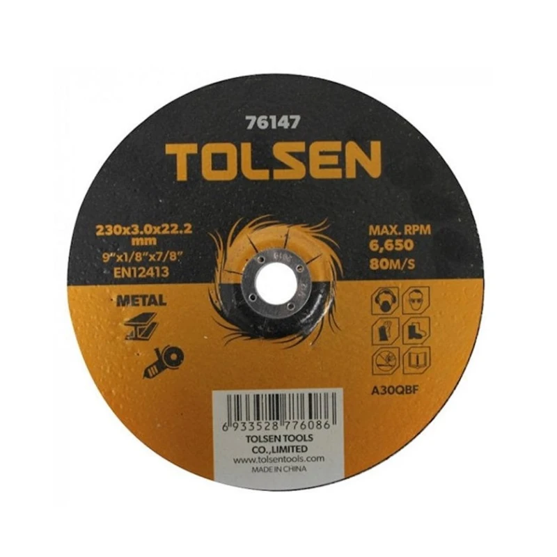 Диск отрезной по металлу Tolsen, 230x3.0x22.2 мм Диск отрезной по металлу Tolsen, 230x3.0x22.2 мм