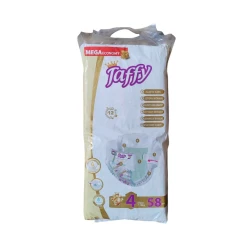Подгузники Taffy Premium Care 4 Maxi, 7-18 кг, 58 шт