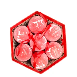 Елочные игрушки YD12 красные, 8 см, 14 шт Елочные игрушки YD12 красные, 8 см, 14 шт