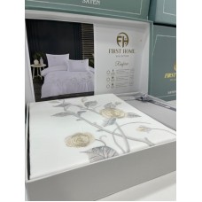 Yataq dəsti First Home FS-549, yorğan üzü 200x220 sm, mələfə 240x260 sm, yastıq üzləri 50x70 sm, satin, bej