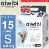 Uşaq bezləri AIWIBI Premium S, 4-8 kq, 15 əd Uşaq bezləri AIWIBI Premium S, 4-8 kq, 15 əd