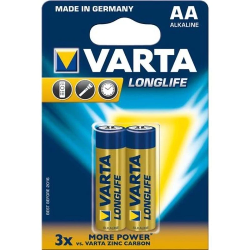 Батарейка Varta Longlife Extra LR06 AA, 2 шт Батарейка Varta Longlife Extra LR06 AA, 2 шт