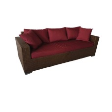 Bağ üçün divan Zili Rattan Venera, qəhvəyi; eni: 210 sm, hündürlüyü: 70 sm, dərinliyi: 85 sm