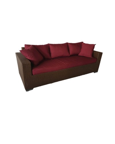 Bağ üçün divan Zili Rattan Venera, qəhvəyi; eni: 210 sm, hündürlüyü: 70 sm, dərinliyi: 85 sm